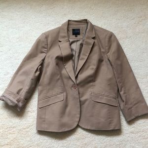 The Limited Aston Blazer-light brown 3/4 sleeve